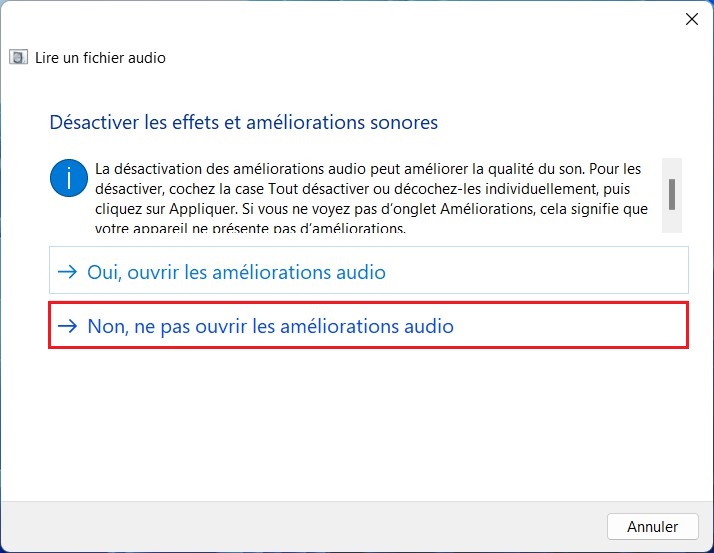 Résoudre un problème de son sur Windows 11