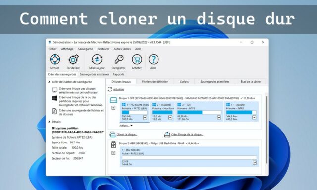 Comment cloner un disque dur sous Windows 11 avec Macrium Reflect