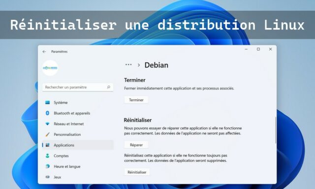 Comment réinitialiser la distribution Linux WSL sur Windows 11