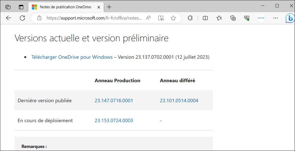 Mettre à jour l'application OneDrive