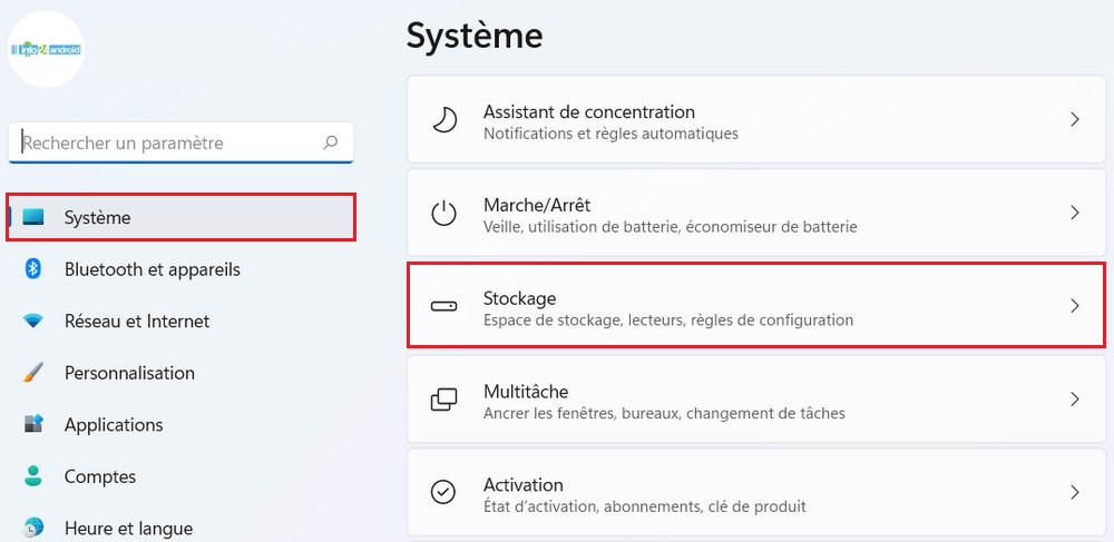 Option Stockage