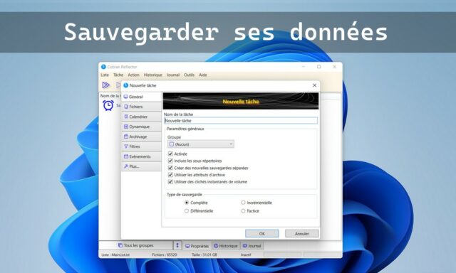 Sauvegarder ses données avec Cobian Reflector