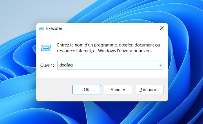 Boîte de dialogue Exécuter