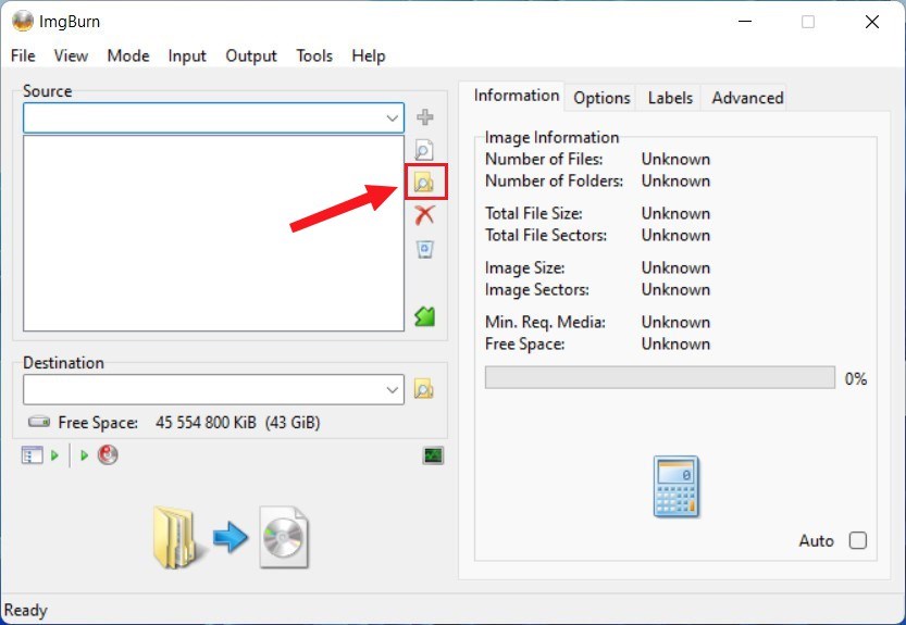 Cliquez sur l'icône Parcourir