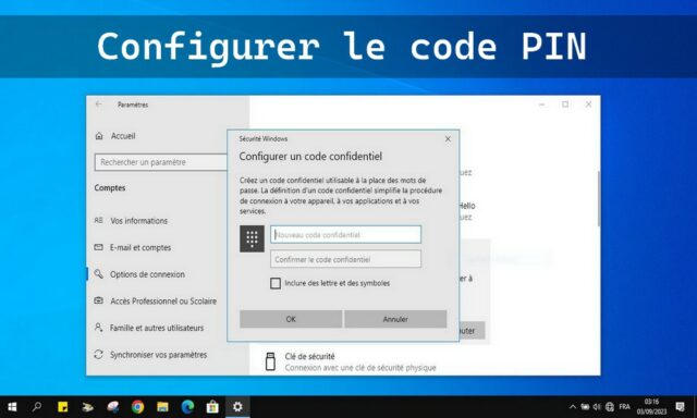 Comment configurer un code PIN dans Windows 10