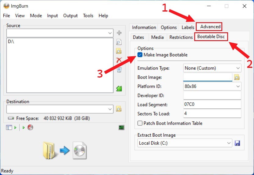 convertir une clé USB bootable en fichier ISO