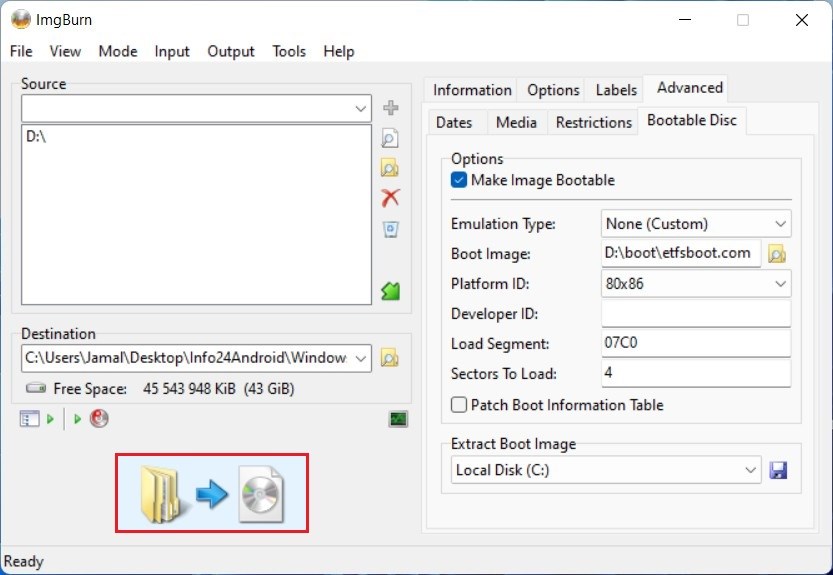 Convertir une clé USB bootable en fichier ISO
