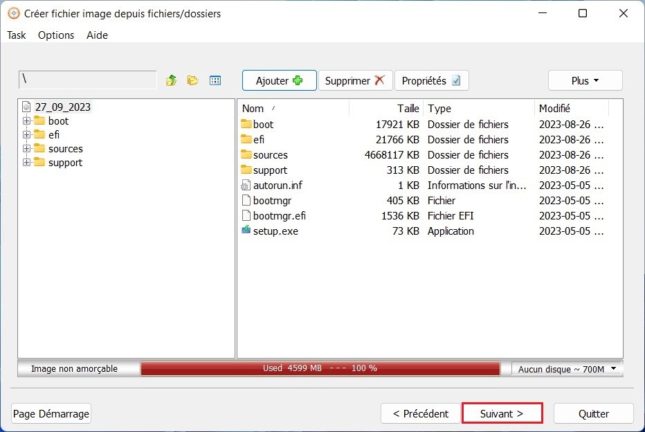 Convertir une clé USB bootable en ISO à l'aide d'AnyBurn