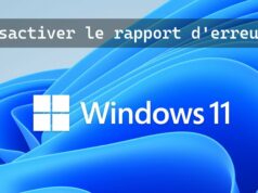 Désactiver le rapport d'erreurs sous Windows 11