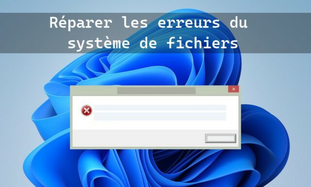 Réparer les erreurs du système de fichiers dans Windows 11