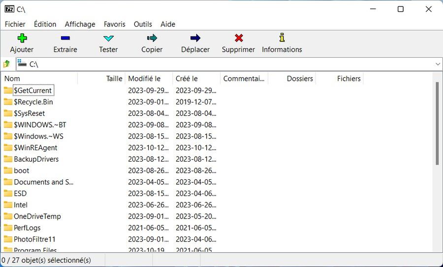 7-Zip - logiciel de compression et décompression de fichiers