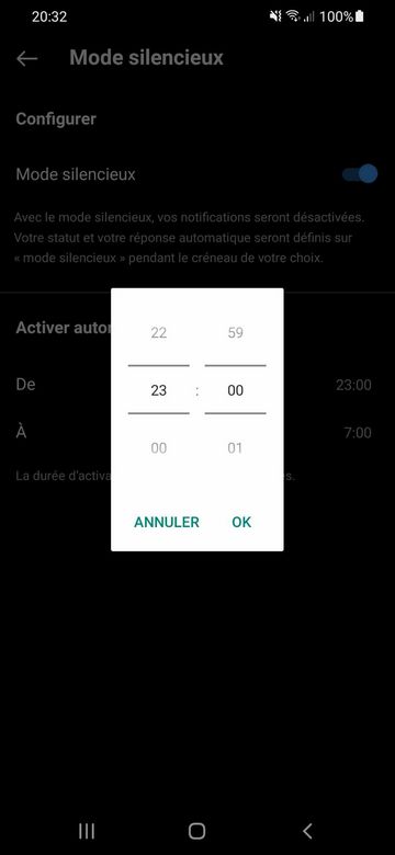 Activer le mode silencieux Instagram