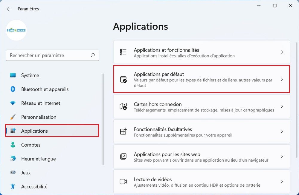 Option Applications Windows 11