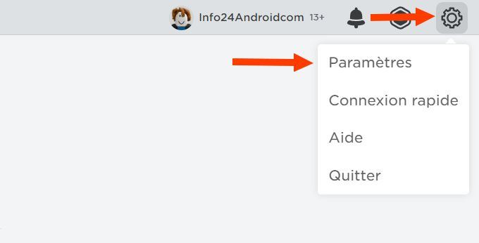 Paramètres Roblox