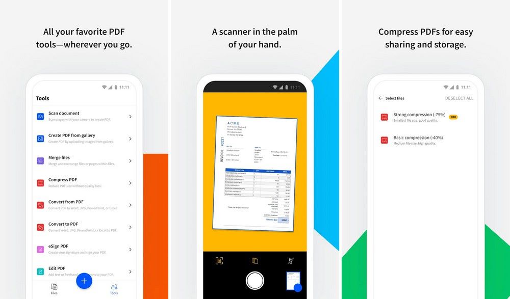 Smallpdf - application pour fusionner des fichiers PDF