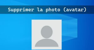 Supprimer l'avatar de compte utilisateur sur Windows 10