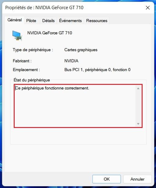 Vérifier la santé du GPU sur Windows 11