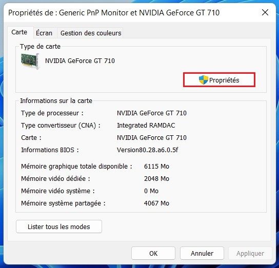 Vérifier la santé du GPU