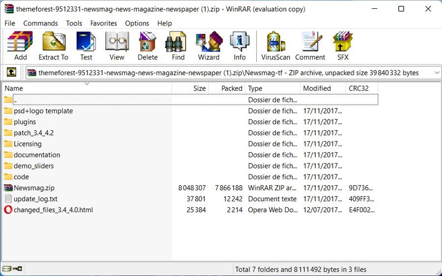 WinRAR - logiciel de compression et décompression de fichiers