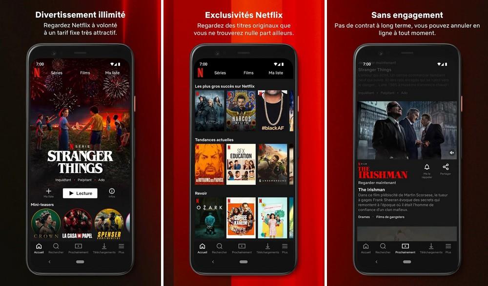Netflix - application de streaming vidéo