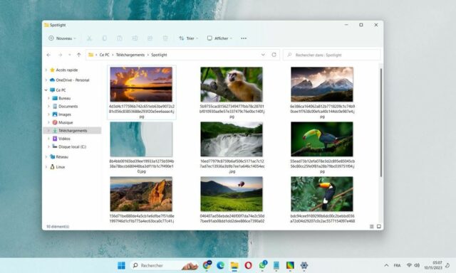 Récupérer des images Windows à la une sur Windows 11