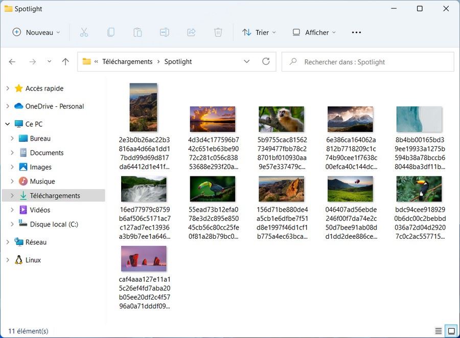 Récupérer les images de Windows à la une