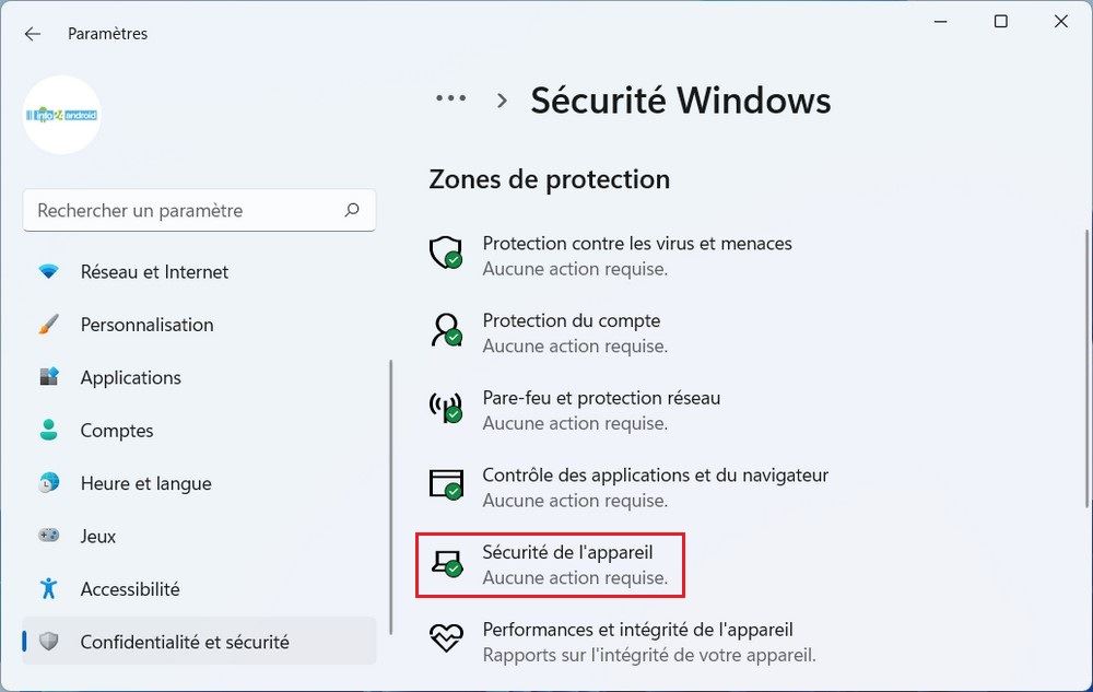 Sécurité Windows