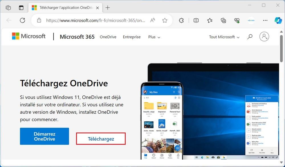Télécharger OneDrive
