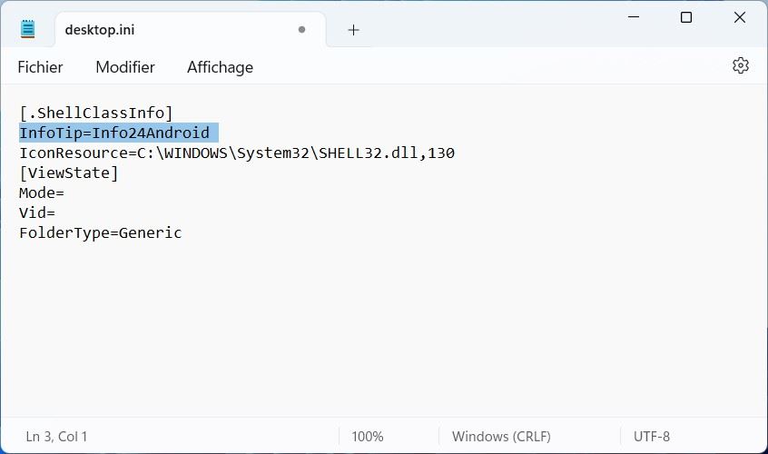 Ajouter des commentaires aux dossiers