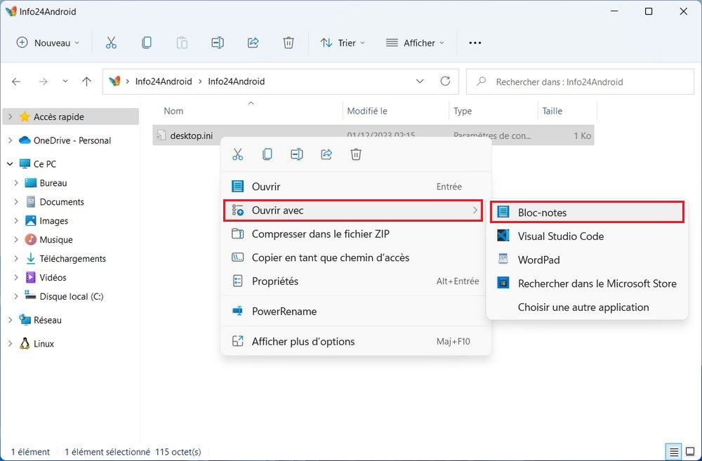 Ajouter des commentaires aux dossiers