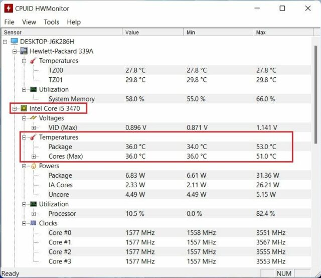 Comment vérifier la température du processeur sous Windows 11