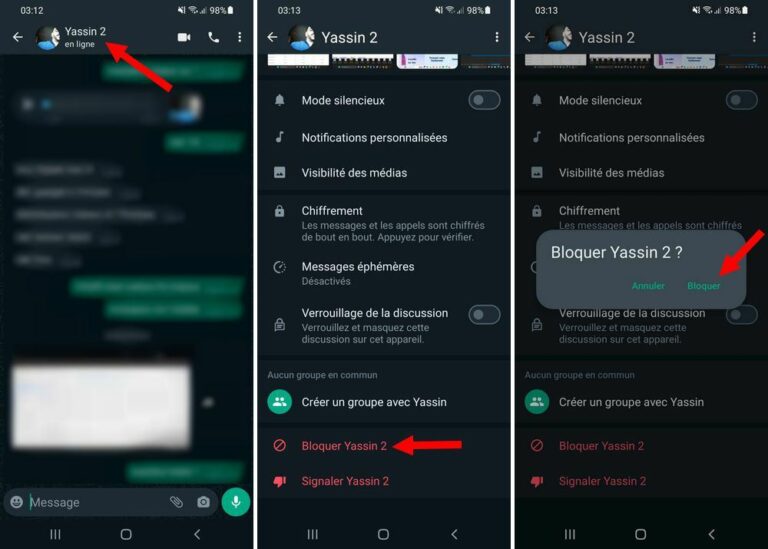 WhatsApp : comment bloquer et signaler un contact