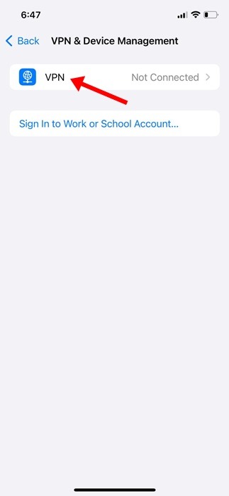 Configurer un VPN sur iPhone