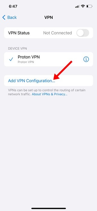 Configurer un VPN sur un iPhone