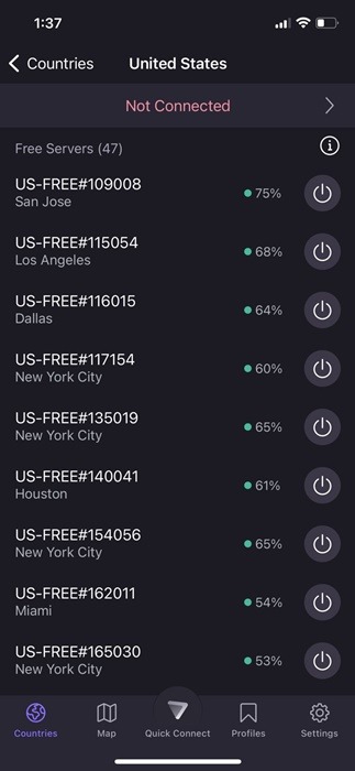 Connecter VPN sur iPhone
