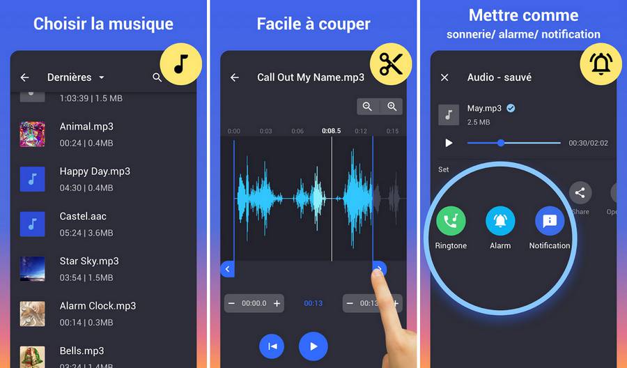 Couper musique mp3 & sonnerie