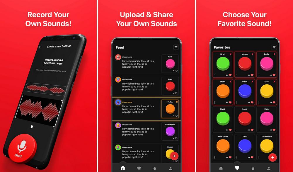 Boutons avec Effets et Sons