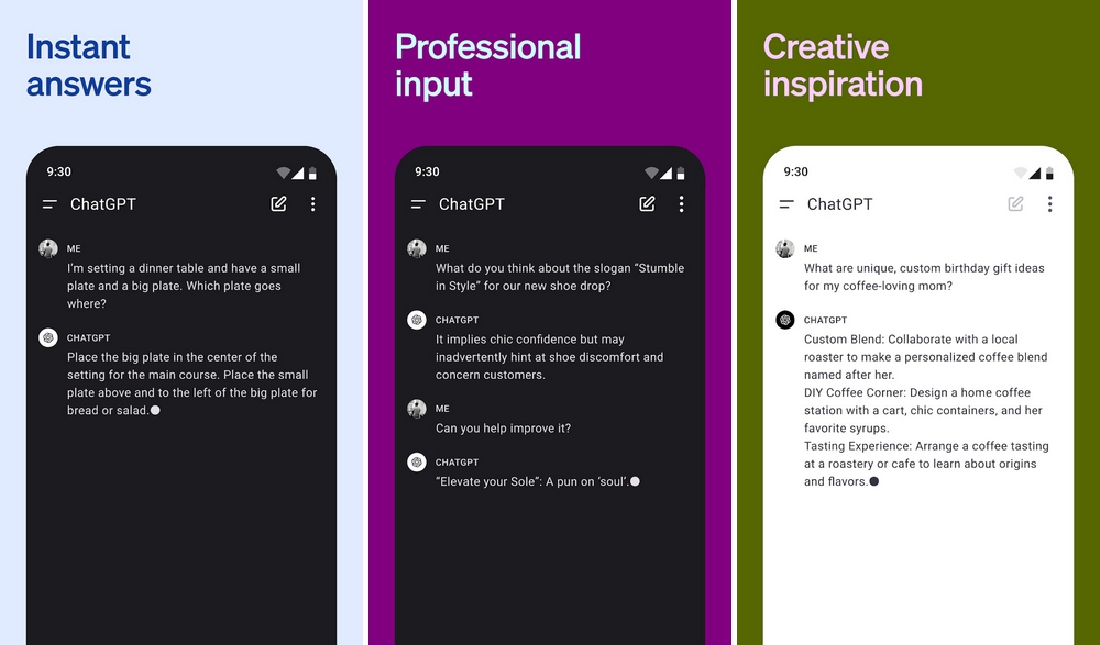 ChatGPT - meilleure application d'IA