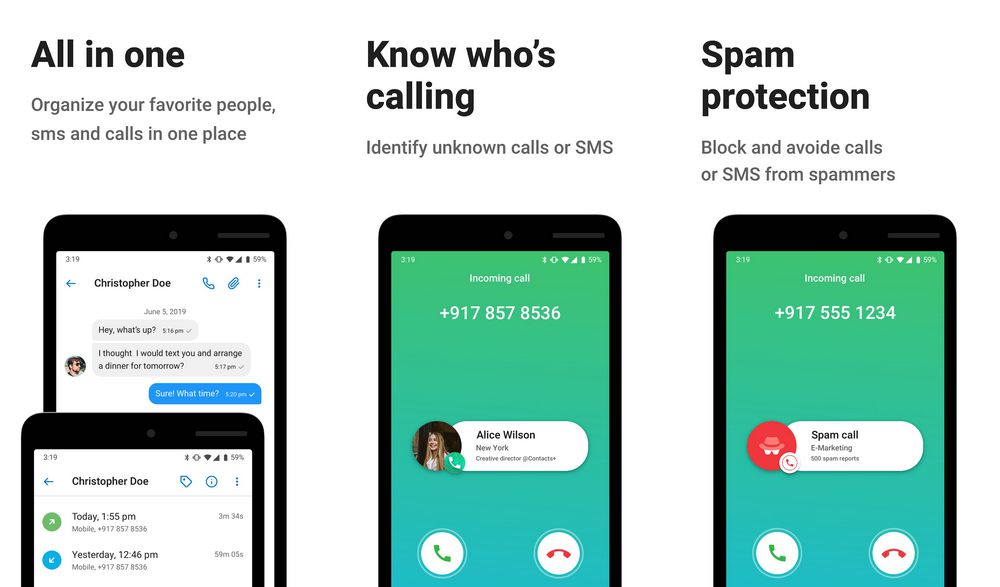 Contacts+ - application de gestion des contacts