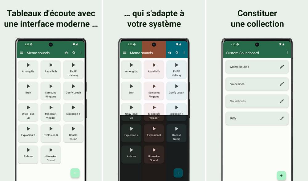 Custom Soundboard - application de table d'harmonie