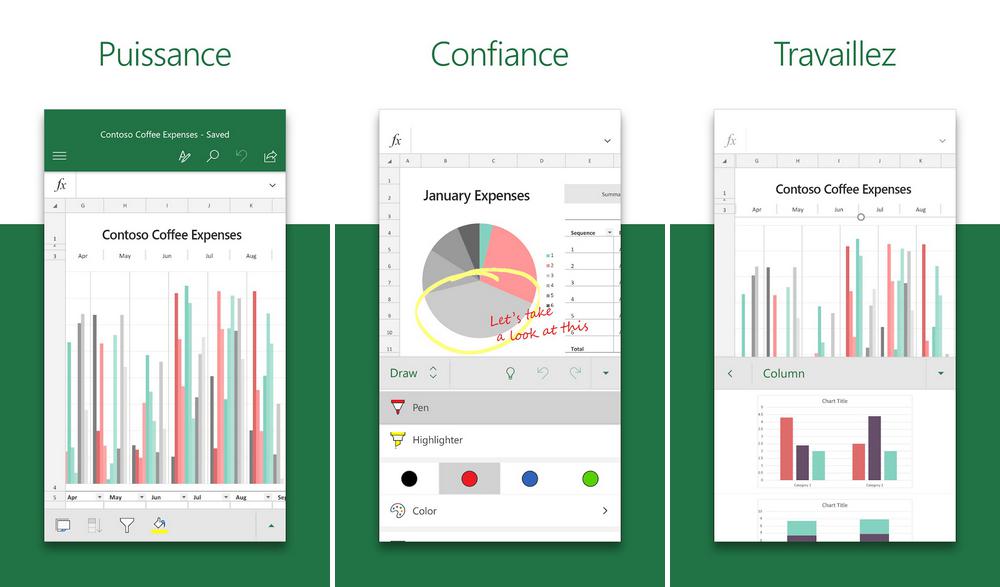 Microsoft Excel - meilleure application de tableur