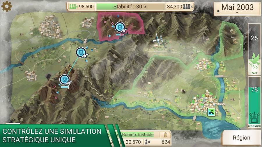 Rebel Inc - meilleur jeu pour tablettes Android