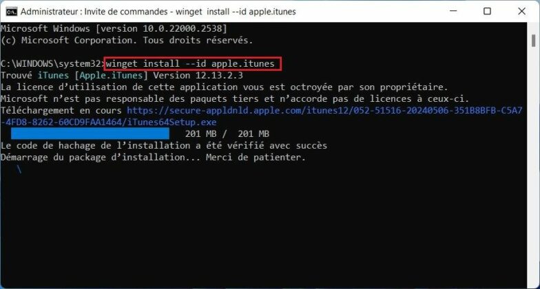 INSTALLER NOUVELLE VERSION D ITUNES visual data 5