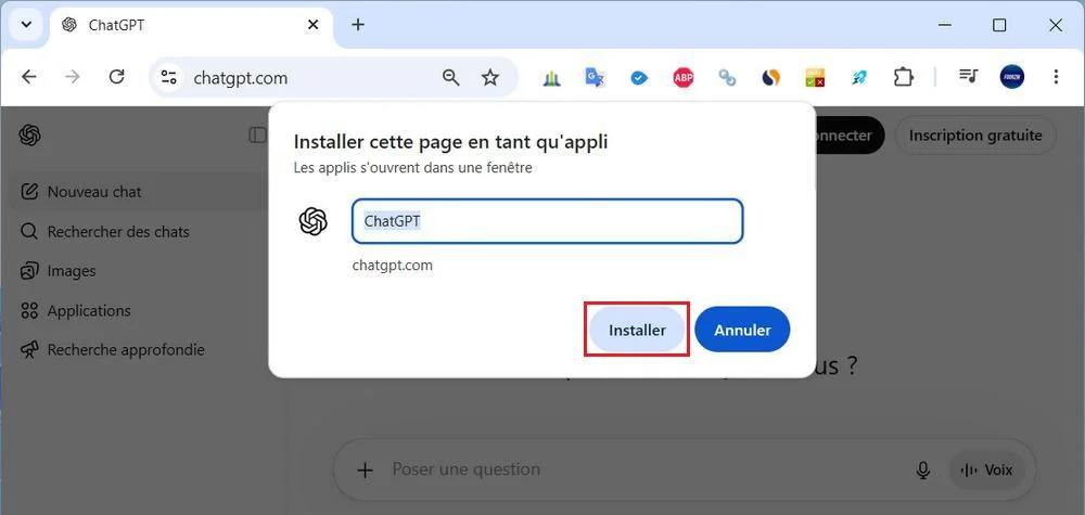 ChatGPT Google Chrome