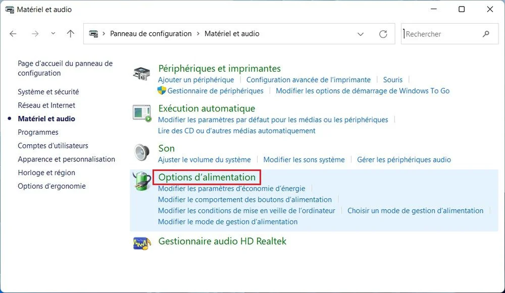 Matériel et audio