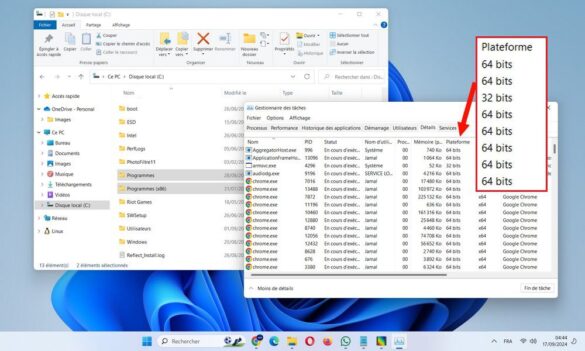 Comment savoir si une application est 32 ou 64 bits