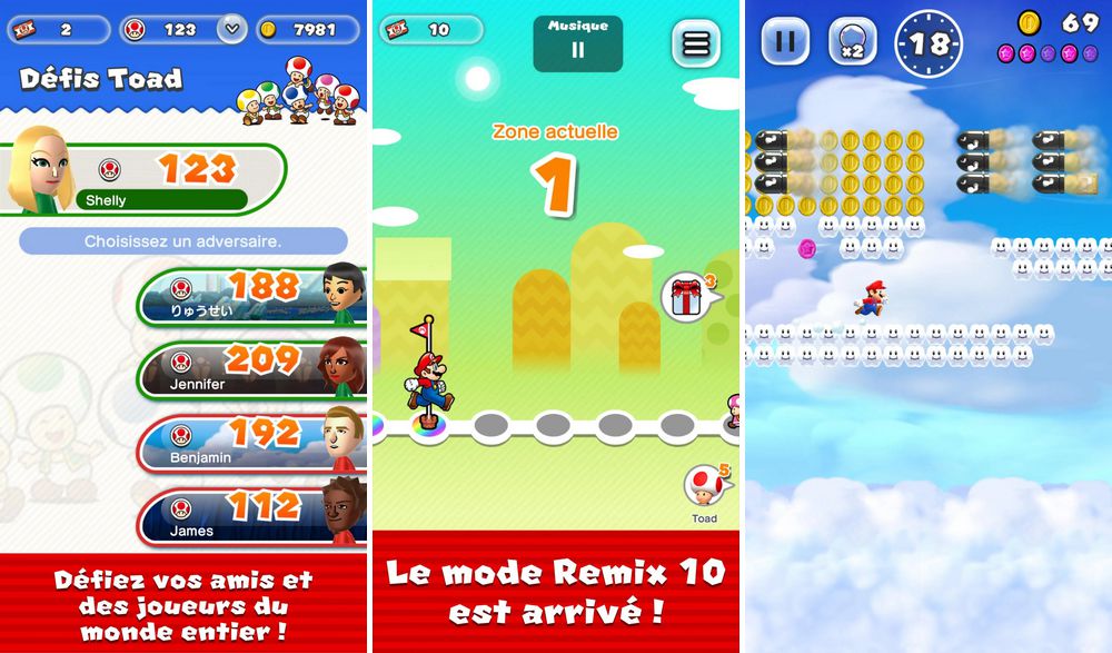 Super Mario Run - jeu comme Temple Run