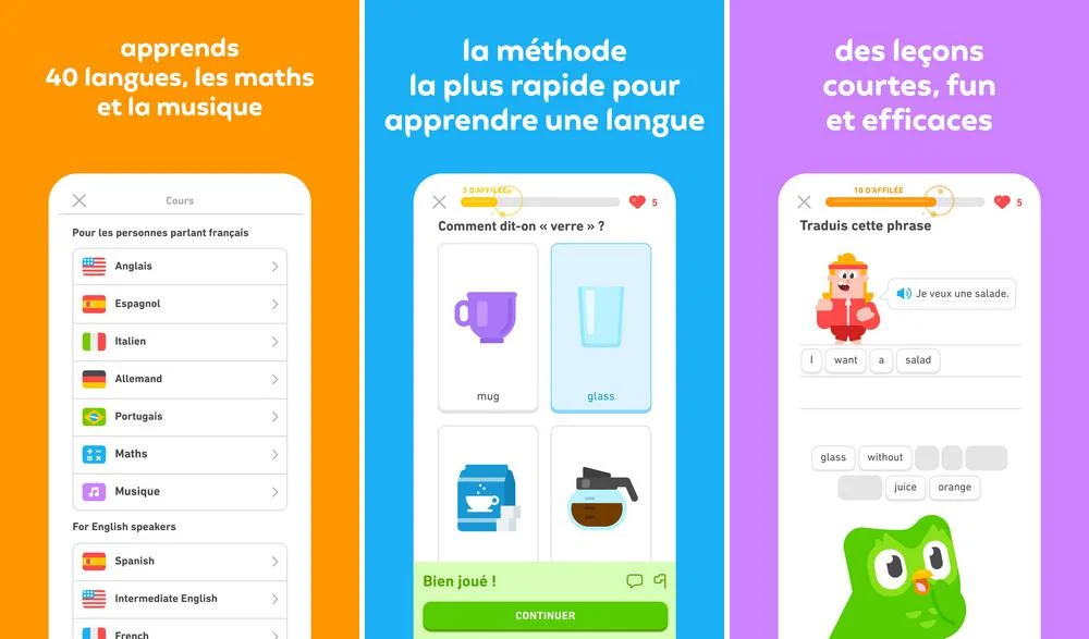 Duolingo - application pour apprendre une langue