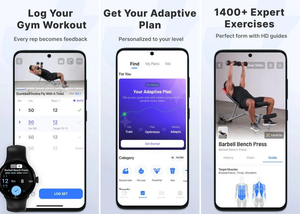 Jefit - application de musculation pour Android
