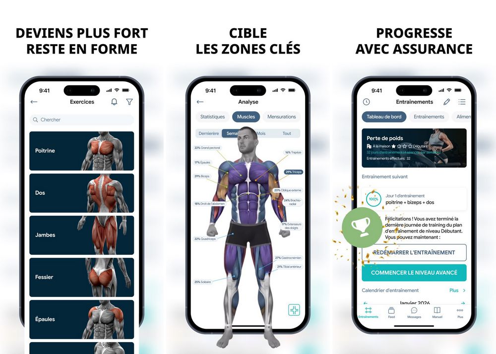 Fitness Online - application de fitness pour iPhone